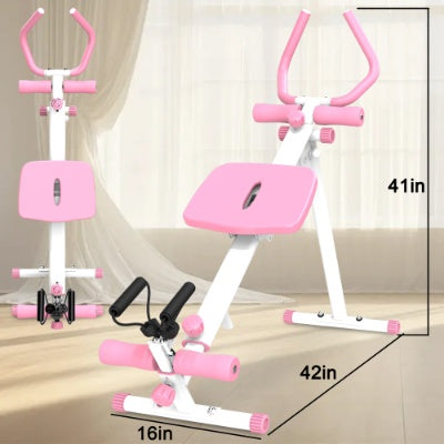 4-in-1 Ab Workout Exercise Equipment Rowing Machine Leg Press Machine Ab Glider Machine Roman Chair Fitness Equipment For Ab Workout Core Strength Training